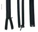 Reißverschluss 130cm, teilbar - aushakbar in schwarz, Kunststoff