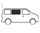 Schiebefenster für VW T4 vorne links - Bj. 1990-2004 - Echtglas