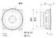 Schutzgitter für Lautsprecher D:11,6cm,