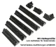 Spoilerprofil-Set MT-SP64/65, 2 Stück a 650mm, PUR