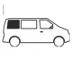 Starre Fenster für VW T4 hinten rechts - Bj. 1190-2004 - Echtglas