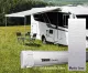 Thule Omnistor 5200 Seitenwandmarkise, 230cm, Saphir Blau, Gehäusefarbe Silber