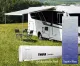 Thule Omnistor Markise 5200, 450cm, Saphir Blau, Gehäuse Weiß