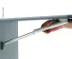 Tischplatte abklappbar, Länge: 150mm, Aluminium silber eloxiert