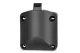 Türschloss 55x59mm Matt chrom schwarz Türstärke 12-18mm