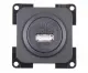 USB 1-fach Ladesteckdose Farbe: schiefergrau