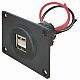 USB-Einbaudose 12 / 24 V mit Doppel-USB 2 x 2,5 A - Mit Montageplatte