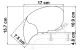 View-Blocker Front, Breite 240cm, Höhe 140cm