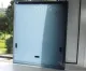 Vorgehängtes Ausstellfenst. Ducato 2007, 566x650mm, Milchglas schwarz