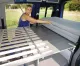 VW Caddy LR Active Lattenrostbett ausziehbar mit Polstern und Bezügen