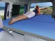 VW Caddy Maxi nachrüstbares Bettsystem 200 x 133 cm mit Polstern + Bezügen