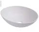 Waschbecken oval weiß, Maß: 400x290 mm, H135 mm