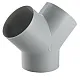 Y-Stück - Achatgrau