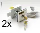 Zusatzschloss VAN Security 2er Set weiß, gleichschließend