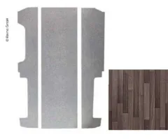 Bodenplatte VW T6/T5 KR V3000 3-teilig, 651 mm Schienenbst. Dekor Schiffsboden