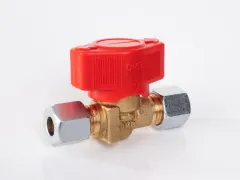 1-fach Schnellschluss-Absperrventil für 8 mm Gasrohr