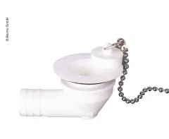 90 °Wasserablaufgarnitur für 3/4 Schlauch - 10er Pack