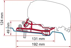 Adapter Ford Transit H3/L4 ab 2014 - 400 cm