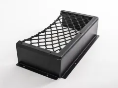 Aluminiumrahmen mit Ablagenetz L - Schwarz