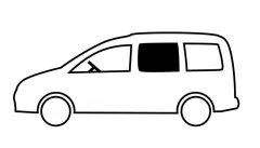 Carbest Schiebefenster für VW Caddy, ab BJ. 2009