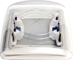 Dachhaube Vision Star M pro 2, 40x40 Rauchglas, Innenrahmen weiß