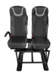 Doppelsitzbank mit Isofix für Fahrzeuge ohne doppelten Boden