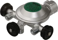 Druckregler mit 3 Abgängen - 50 mbar