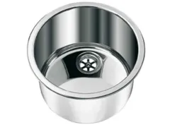 Edelstahl-Einbauspüle LA1417 - Rund - Ø 30 cm