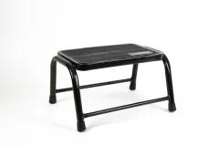 Einzeltrittstufe Stahl,Schwarz pulverbesch. Höhe 25 cm,150kg belastbar