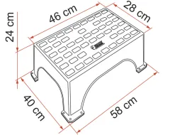 Kunststoff-Einstiegstufe Step Magnum