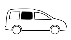 Carbest Schiebefenster für VW Caddy Max
