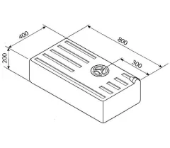 Wassertank 76l 1000mm, EV1602