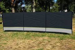 Windschutz DÜNE 500x140 cm, Grau/Anthrazit