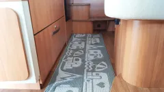 Wohnraumteppich 50x150cm dunkelgrau, Polyester/TPR