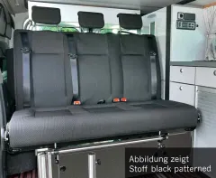 Schlafbank V3000 Gr.10 Renault Trafic.3-sitzig,Polster Luxe,2 fbg.Wärmet.Rechts