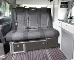 Schlafsitzbank Merc. Vito LR 2015 V3000 Gr.8 3-sitzig, Stoff Classic Grau 2fbg.