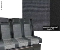 Schlafsitzbank VW T6 Trio Style V3000 Gr.8 3-sitzig Polster Austin T6 2 fbg.