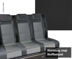 Schlafsitzbank VW T6.1, CityVan V3000 Gr.14 3-sitzig, Polster Briks 2 farbig
