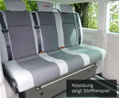 Schlafsitzbank VW T6.1, Weekender V3000 Gr.17 3-sitzig, Briks 2-farbig Wämetau.