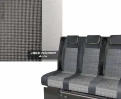 Schlafsitzbank VWT6 Weekender+ V3000 Gr.14 3-sitzig,Autin T6 2fbg Recht.Wärmet.