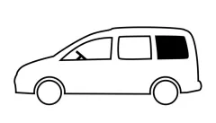 Carbest starres Einbaufenster für VW Ca