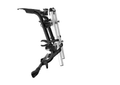 2-Bike Heckklappen-Fahrradträger zur Rahmenmontage, schwarz. Schnelle und einfache Montage