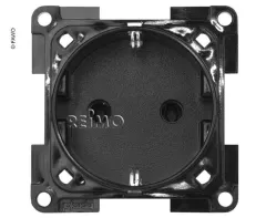 230V Steckdose Schuko mit Berührungsschutz. Schiefergrau. SB-verpackt.