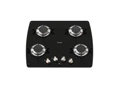 4-flammiger Gaskocher, 4x 1,5 kW, 230V Elektrozündung