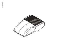 Abdeckhaube weiß fKlima