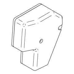 Abdeckkappe für Motor Omnistep 12V double Alu -