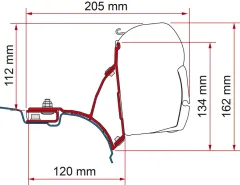 Adapter FiammaKit VW T5/T6 Transporter Multivan