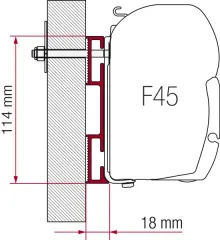 Adapter für F45i/F45iL/ZIP Sonderbefestigung