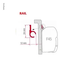 Adapter Rail"R"300cm