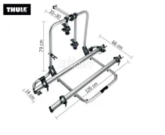 Alu-Fahrradträger für Heckgarage Sport G2